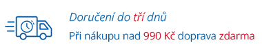 Při nákupu nad 990 Kč doprava zdarma