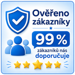 99 % zákazníků nás doporučuje