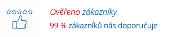 99 % zákazníků nás doporučuje