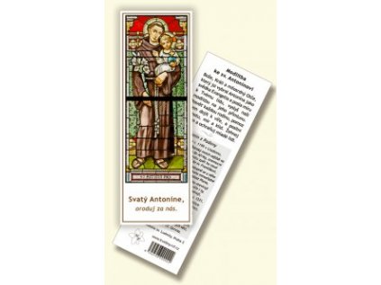 Záložka - sv. Antonín z Padovy