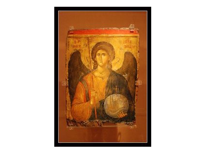 Archanděl Michael (ikona 086)  kníže nebeského vojska. byzantská ikona
