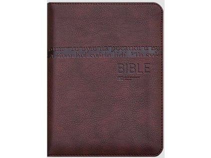 Bible katolická, malá, zip, hnědá Paulínky