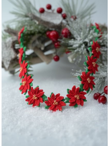 Srdce štědrosti - náhrdelník vánoční hvězda