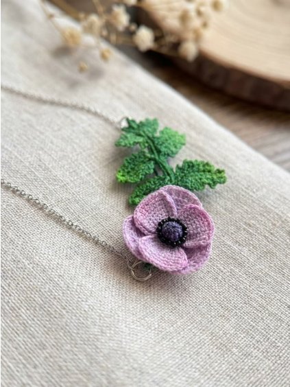 háčkované šperky náhrdelník