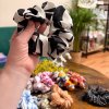 Scrunchie – XL vzory gumičky  Gumičky pro vaše vlasy
