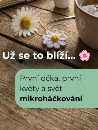 Už se to blíží a já se na vás moc těším 🌸 Mám velkou radost, že se naše mikroháčkovací cesta začíná blížit a že se...