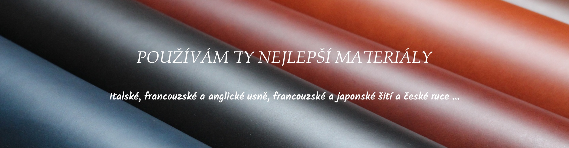 Materiály usně šití spony na řemínky