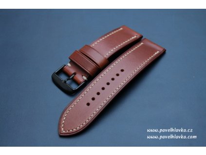 Ručně šitý kožený řemínek pásek pro hodinky Huawei Walpi