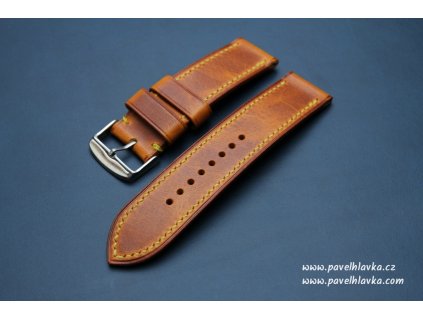 Ručně šitý kožený řemínek pásek Samsung garmin fenix watch wax