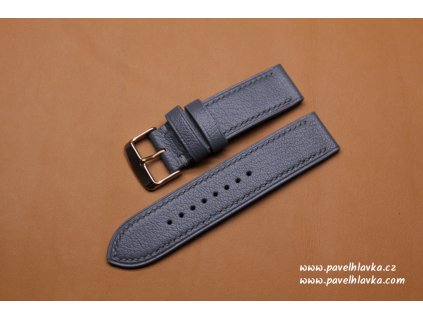 Kožený řemínek Apple Watch - Chevre Šedá