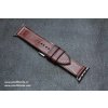 Ručně šitý kožený řemínek pásek apple watch ruční práce na zakázku Temp hnědý