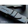 Ručně šitý kožený řemínek pásek apple watch ruční práce Horween chromexcel černý
