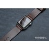 Ručně šitý kožený řemínek pásek apple watch ruční práce Horween chromexcel tmavě hnědý