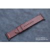 Ručně šitý kožený řemínek pásek apple watch ruční práce Horween chromexcel tmavě hnědý