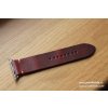 Ručně šitý kožený řemínek - pásek pro hodinky Apple Watch - ruční výroba na míru Horween Chromexcel hnědý