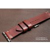 Ručně šitý kožený řemínek - pásek pro hodinky Apple Watch - ruční výroba na míru Horween Chromexcel hnědý