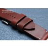 Ručně šitý kožený řemínek - pásek pro hodinky Apple Watch - ruční výroba na míru Horween Chromexcel hnědý