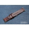 Ručně šitý kožený řemínek - pásek pro hodinky Apple Watch - ruční výroba na míru Horween Chromexcel hnědý