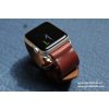 Ručně šitý kožený řemínek - pásek pro hodinky Apple Watch - ruční výroba na míru Horween Chromexcel hnědý