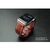 Ručně šitý kožený řemínek pásek pro hodinky apple watch walpi hnědý