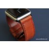 Ručně šitý kožený řemínek pásek pro hodinky apple watch walpi světle hnědý
