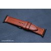 Ručně šitý kožený řemínek pásek pro hodinky apple watch walpi světle hnědý