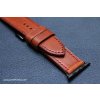 Ručně šitý kožený řemínek pásek pro hodinky apple watch walpi světle hnědý