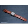 Ručně šitý kožený řemínek pásek pro hodinky apple watch walpi světle hnědý