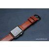 Ručně šitý kožený řemínek pásek pro hodinky apple watch walpi světle hnědý