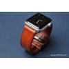 Ručně šitý kožený řemínek pásek pro hodinky apple watch walpi světle hnědý
