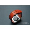 Ručně šitý kožený řemínek pásek pro hodinky apple watch walpi oranžový