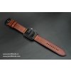 Ručně šitý kožený řemínek pásek na hodinky apple watch z přírodní kůže dollaro konak
