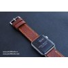 Ručně šitý kožený řemínek pásek na hodinky apple watch z přírodní kůže dollaro konak