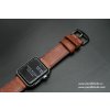 Ručně šitý kožený řemínek pásek na hodinky apple watch z přírodní kůže dollaro konak