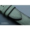 Ručně šitý kožený řemínek pásek pro hodinky apple watch denim zelený