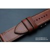 Kožený řemínek Apple Watch prošívaný - Walpi Kaštan