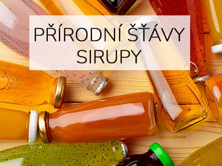 Přírodní štávy a sirupy