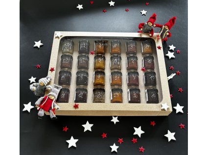 Adventní kolekce džemů a marmelád slazených medem 24 x 42 g
