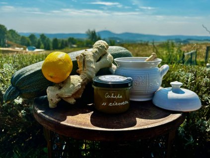 Cuketová extra marmeláda se zázvorem plná medu 200g