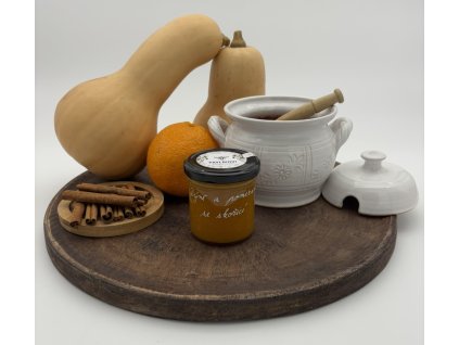 Marmeláda - dýně a pomeranč se skořicí plná medu - 140 g