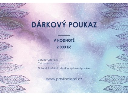 Dárkový poukaz 2 000 Kč