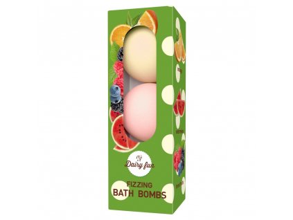 DELIA COSMETICS DAIRY FUN Pomaranč Vodný melón Lesné ovocie Šumivé bomby do kúpeľa 3 x 100 g