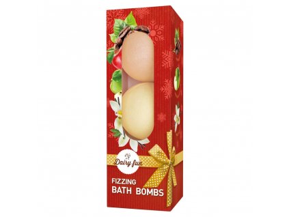 DELIA COSMETICS DAIRY FUN Šumivé bomby do kúpeľa Káva Jablko s karamelom Vanilka 3 x 100 g