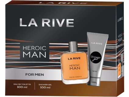Darčeková sada LA RIVE Man Heroic Man (toaletná voda 100 ml + sprchový gél 100 ml)