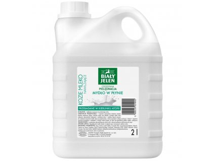 Biały Jeleń Hypoalergénne hydratačné tekuté mydlo Kozie mlieko 2L