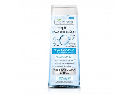 Bielenda Expert Clean Skin hydratačná micelárna voda 3v1 400ml