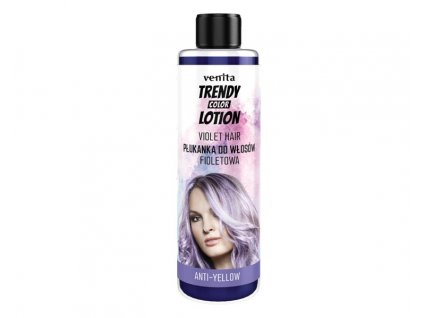 VENITA Trendy Color Lotion Protižltý oplach na vlasy - fialový 200 ml