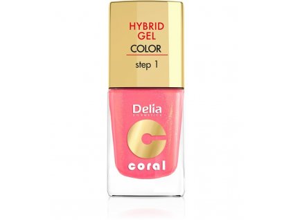 Delia Cosmetics Coral Hybrid Gel Nail email č.16 teplý stredne ružový 11ml