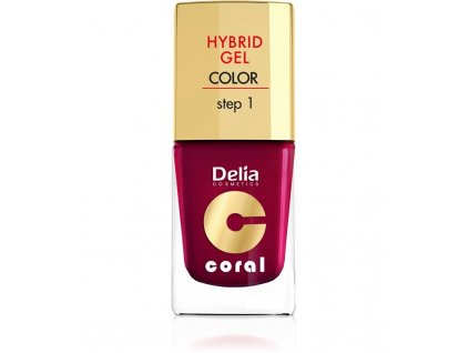 Delia Cosmetics Coral Hybrid Gel Nail email č.18 marsala 11ml
