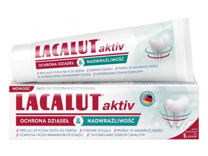 Lacalut Activ zubná pasta - ochrana ďasien a citlivosť 75ml